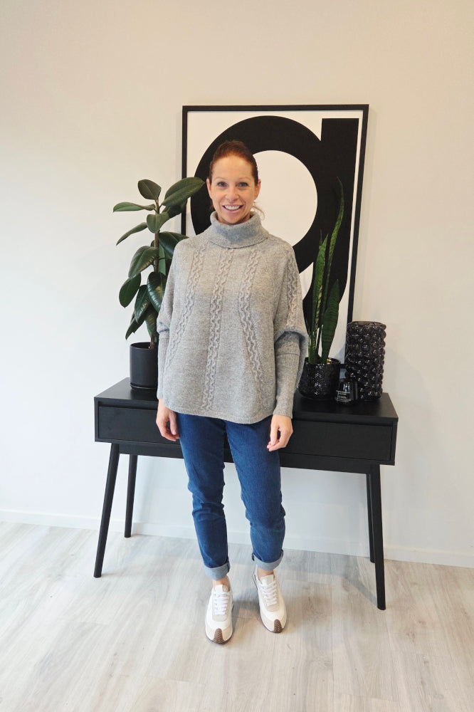 Stella and Gemma Joey Poncho Grey From BoxHill