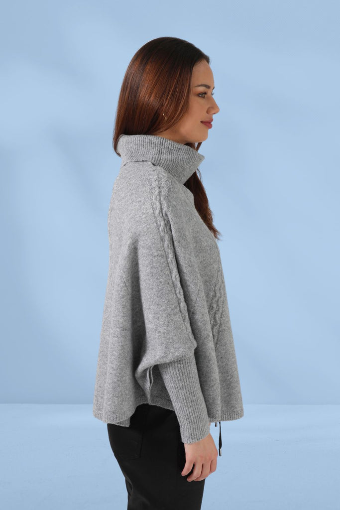 Stella and Gemma Joey Poncho Grey From BoxHill