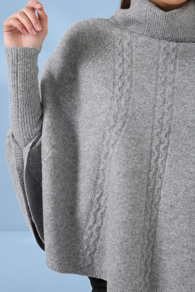 Stella and Gemma Joey Poncho Grey From BoxHill