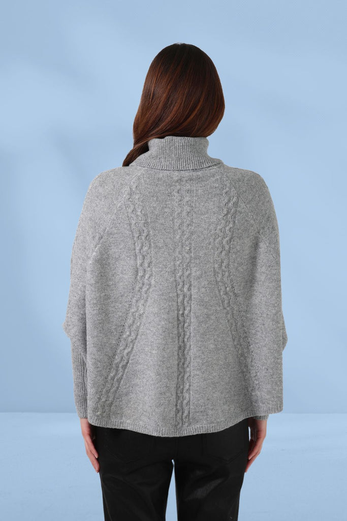 Stella and Gemma Joey Poncho Grey From BoxHill