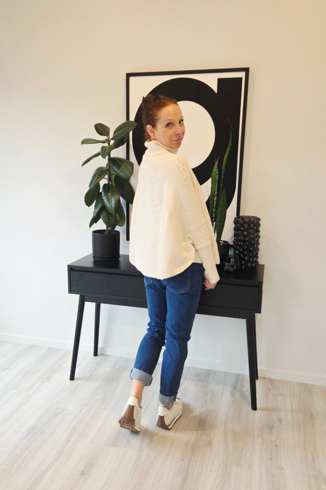 Stella and Gemma Joey Poncho Milk From BoxHill