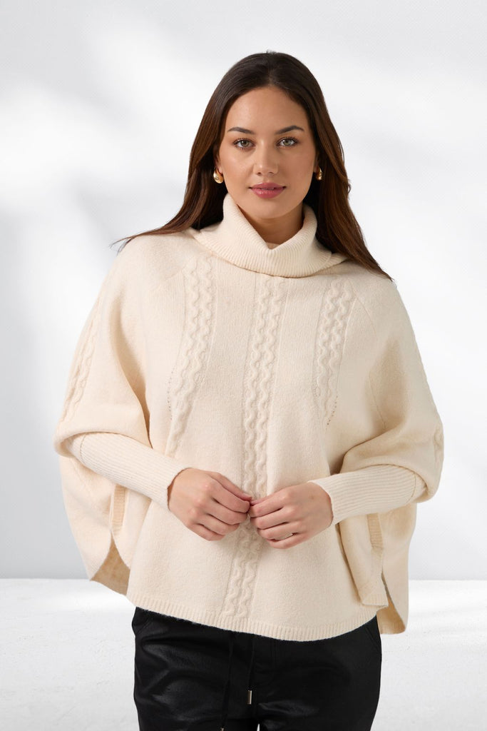 Stella and Gemma Joey Poncho Milk From BoxHill