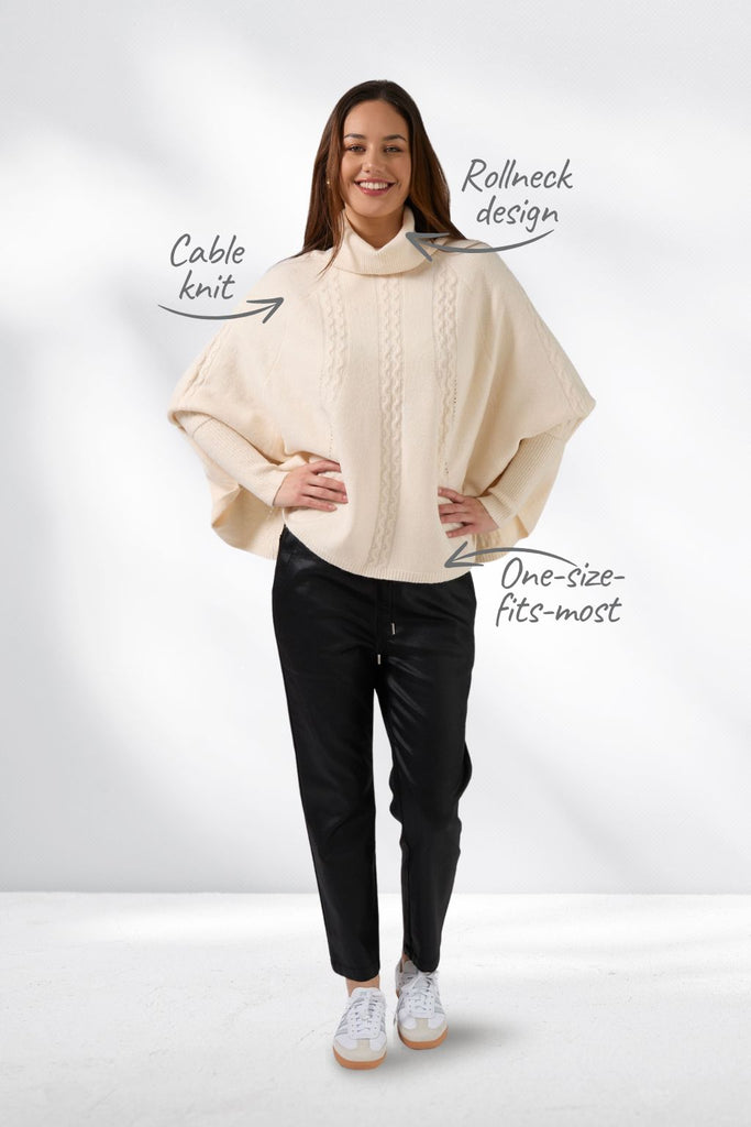 Stella and Gemma Joey Poncho Milk From BoxHill