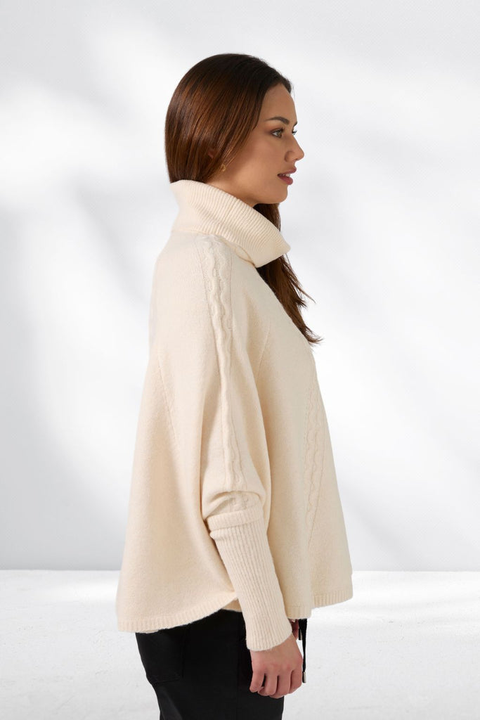 Stella and Gemma Joey Poncho Milk From BoxHill