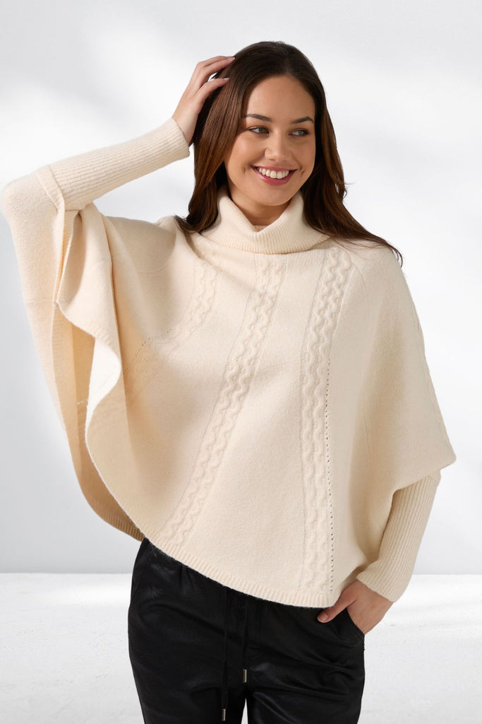 Stella and Gemma Joey Poncho Milk From BoxHill