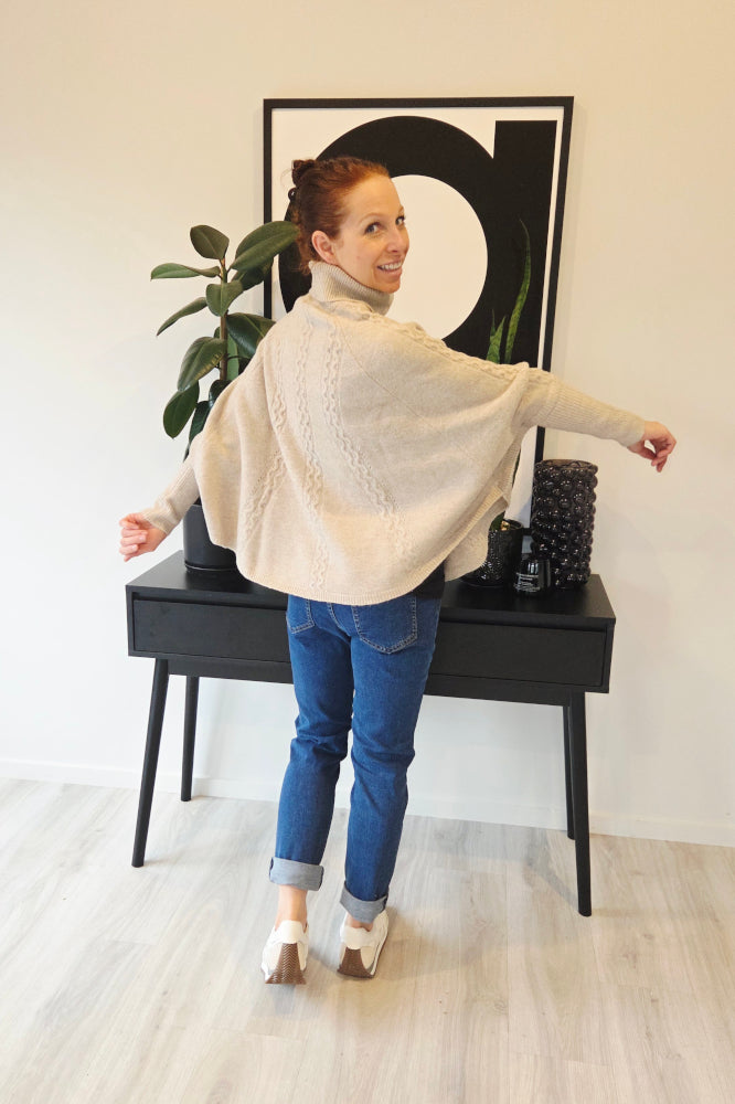 Stella and Gemma Joey Poncho Tan From BoxHill