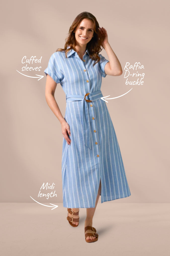 Stella and Gemma Kinsley Dress Capri Stripe From BoxHill