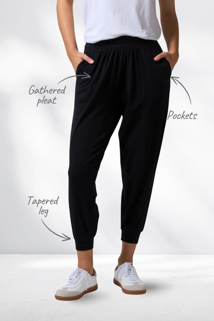 Stella and Gemma Lounge Pants Black From BoxHill