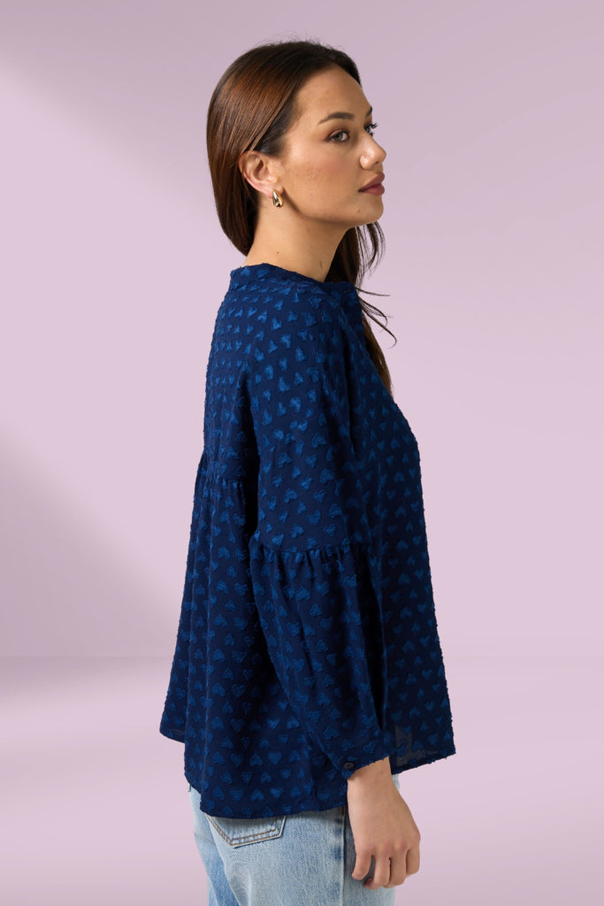 Stella and Gemma Love As Blouse Navy From BoxHill