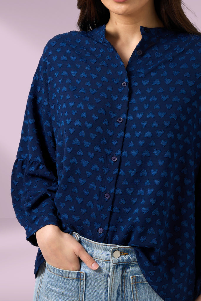 Stella and Gemma Love As Blouse Navy From BoxHill