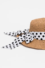 Stella and Gemma Malta Polka Dot Soft Hat Brown One Size Brown From BoxHill
