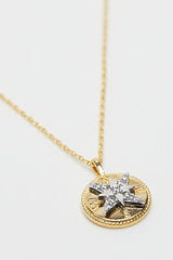 Stella and Gemma Necklace Guiding Star Gold One Size Gold From BoxHill