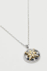 Stella and Gemma Necklace Guiding Star Silver One Size Silver From BoxHill
