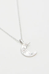 Stella and Gemma Necklace Moon Beam Silver One Size Silver From BoxHill