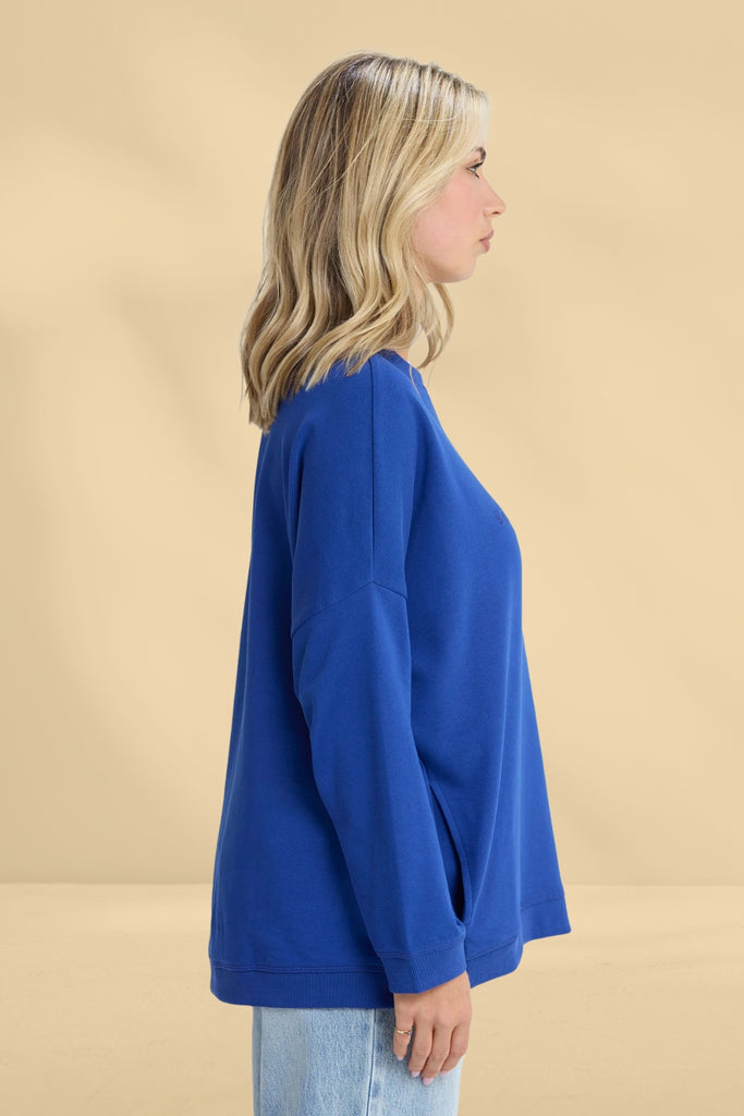 Stella and Gemma Newport Pocket Crew Cobalt Blue From BoxHill