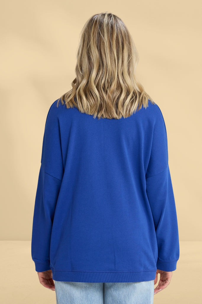 Stella and Gemma Newport Pocket Crew Cobalt Blue From BoxHill