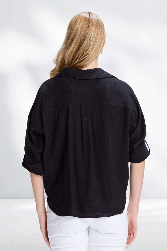 Stella and Gemma On Repeat Blouse Black From BoxHill