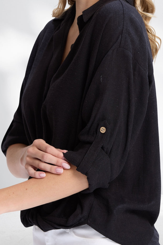 Stella and Gemma On Repeat Blouse Black From BoxHill