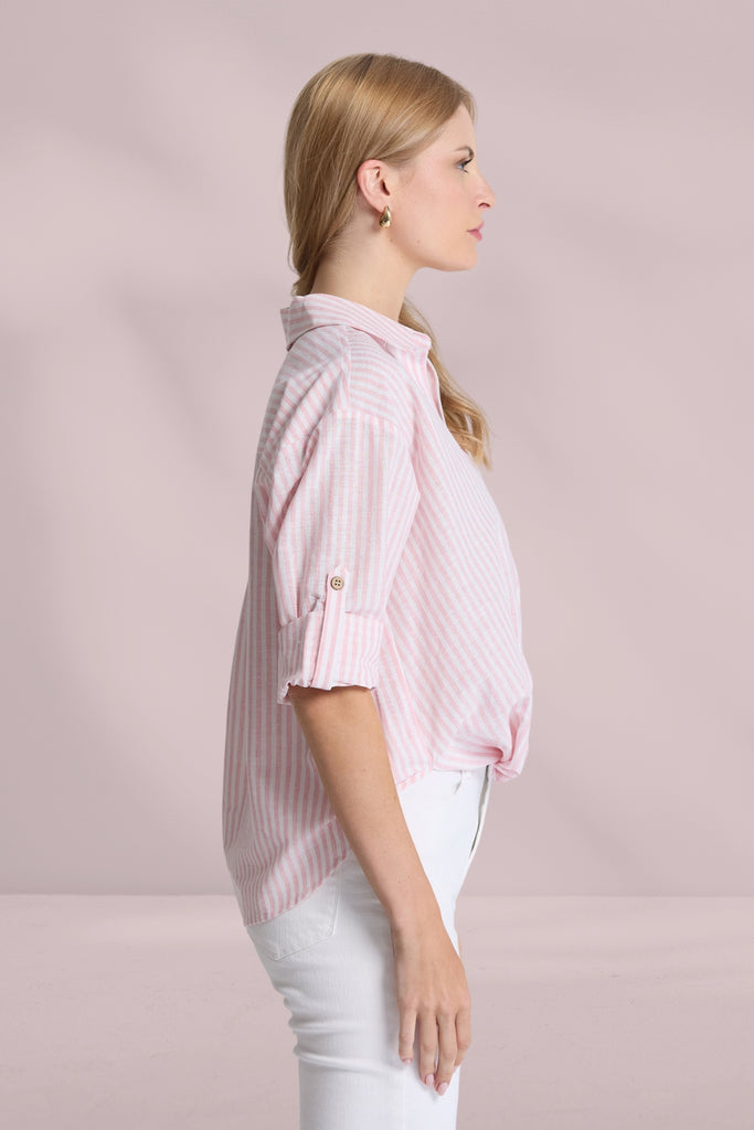 Stella and Gemma On Repeat Blouse Rose Stripe From BoxHill