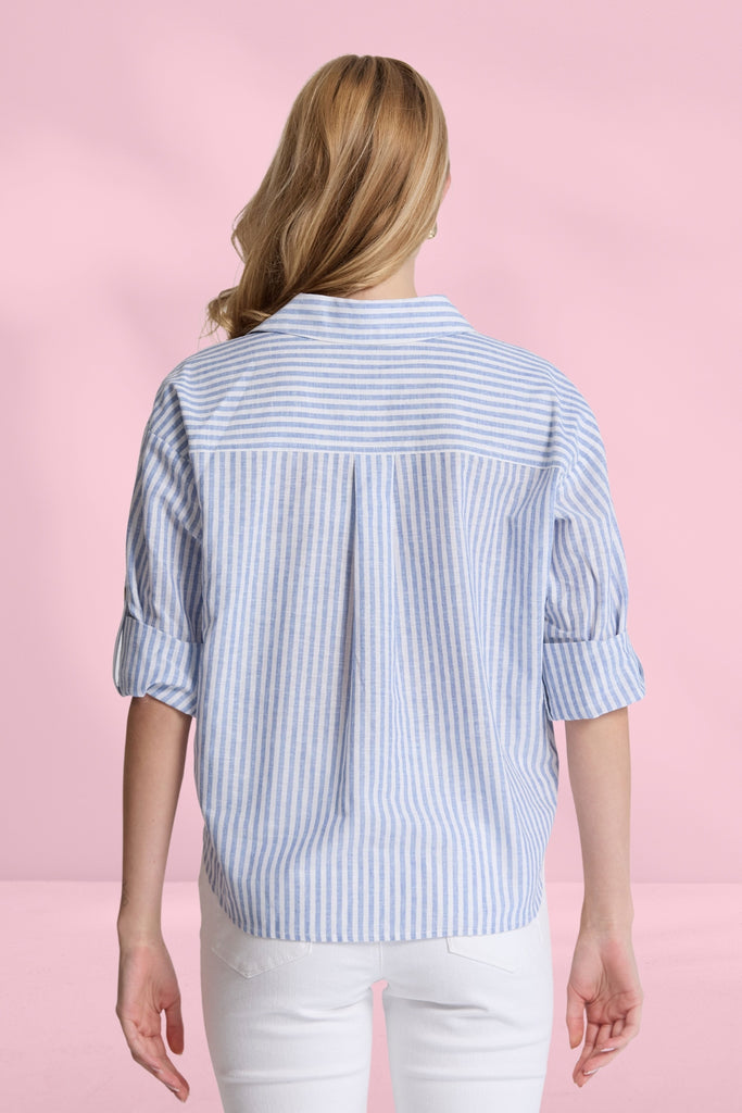 Stella and Gemma On Repeat Blouse Sea Stripe From BoxHill