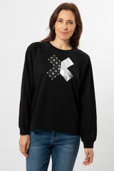 Stella and Gemma Pearl X Everyday Sweater Black From BoxHill