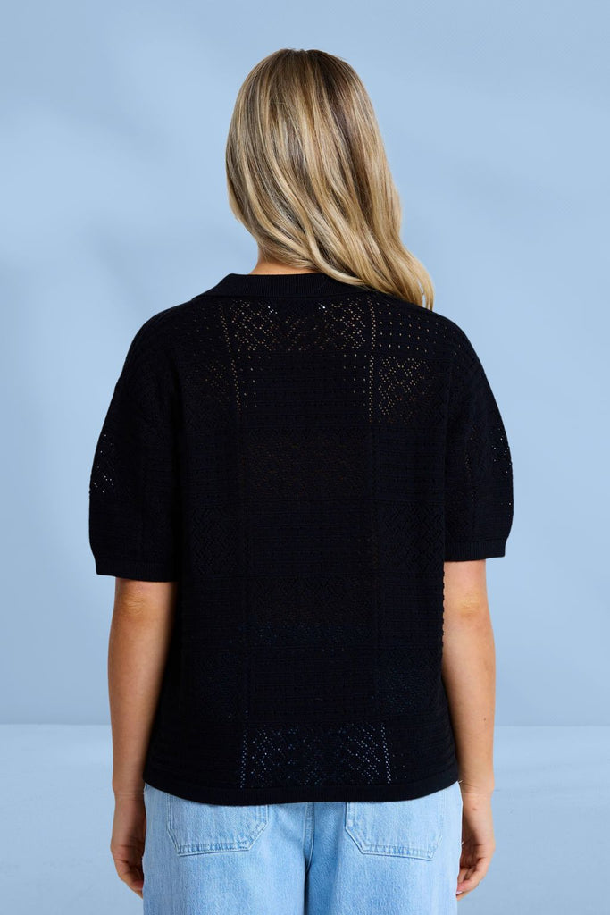 Stella and Gemma Polly Knit Black From BoxHill