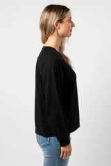 Stella and Gemma Queen of Hearts Everyday Sweater Black From BoxHill