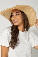 Stella and Gemma Raffia Hat Natural One Size Natural From BoxHill