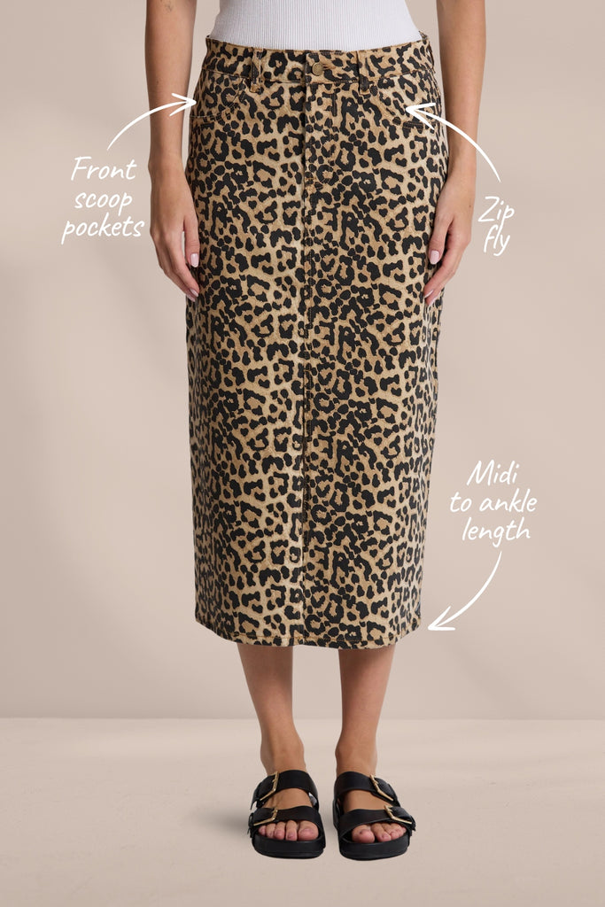 Stella and Gemma Ryder Skirt Leopard From BoxHill