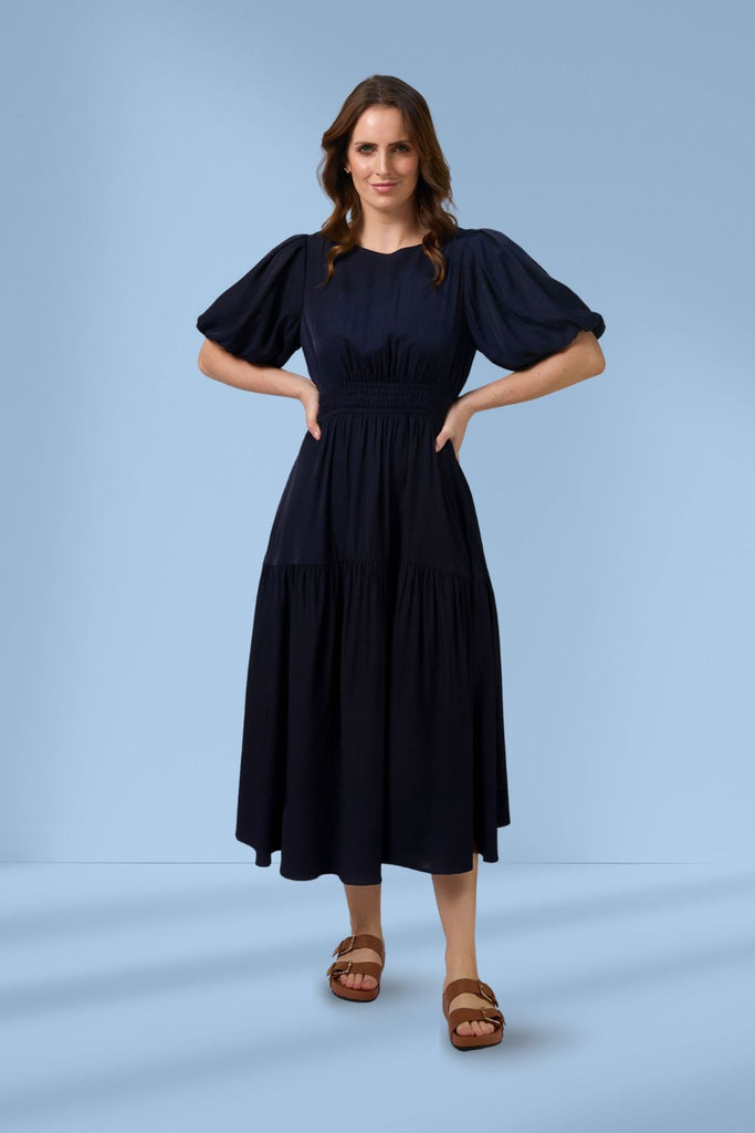 Stella and Gemma Sabrina Dress Navy From BoxHill
