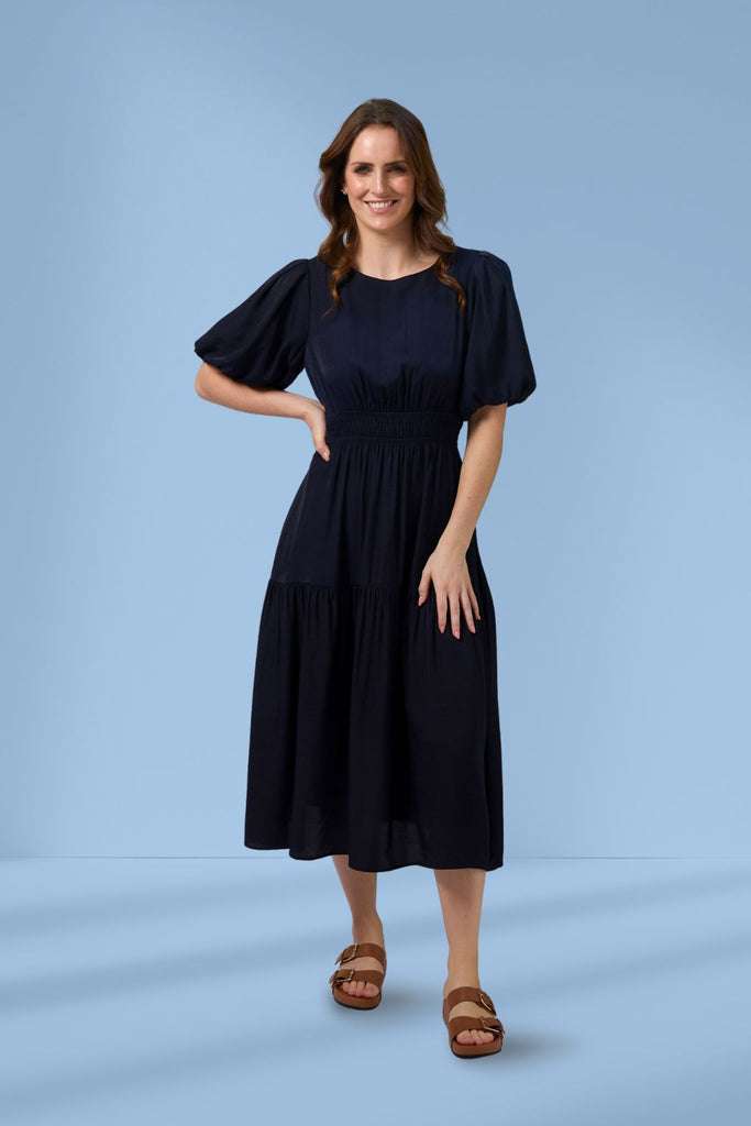 Stella and Gemma Sabrina Dress Navy From BoxHill