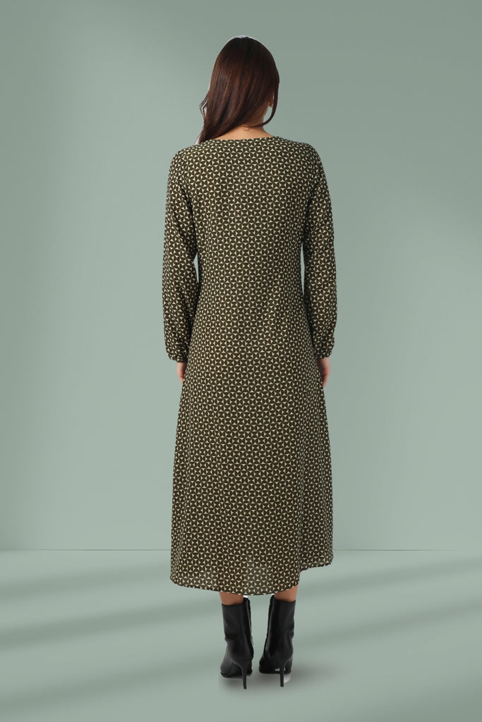 Stella and Gemma Sahra Dress Olive Mosaic From BoxHill