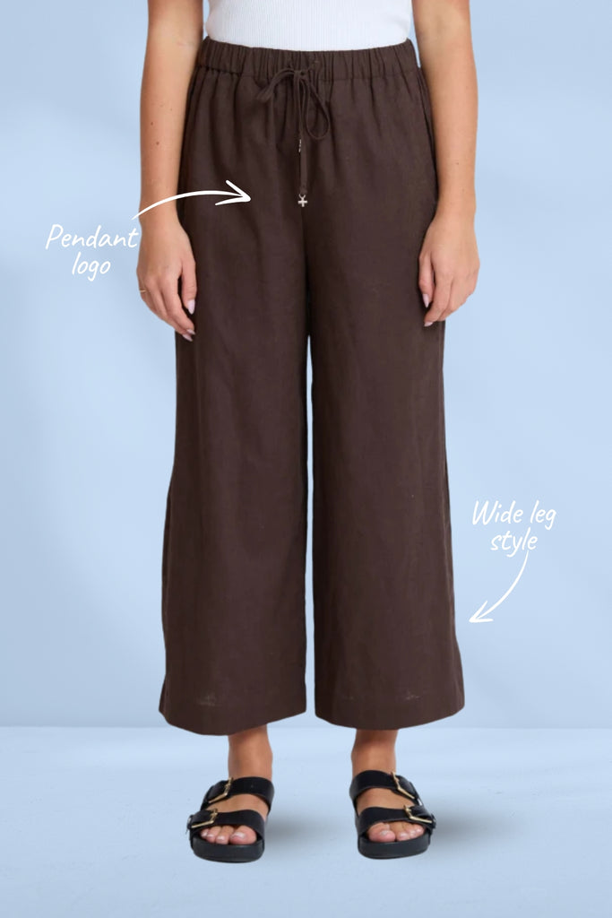 Stella and Gemma Savannah Pants Chocolate From BoxHill