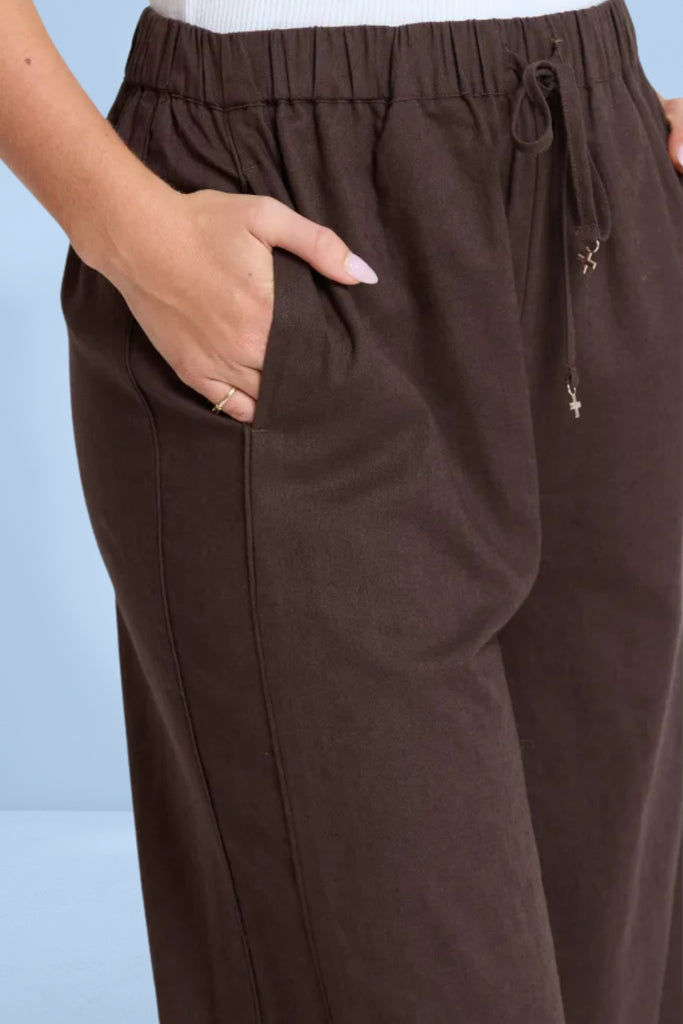 Stella and Gemma Savannah Pants Chocolate From BoxHill