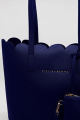 Stella and Gemma Scallop Tote Bag Navy One Size Navy From BoxHill