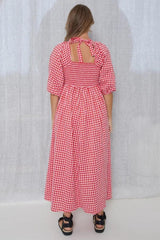 Stella and Gemma Sherry Dress Gingham Red Pink From BoxHill