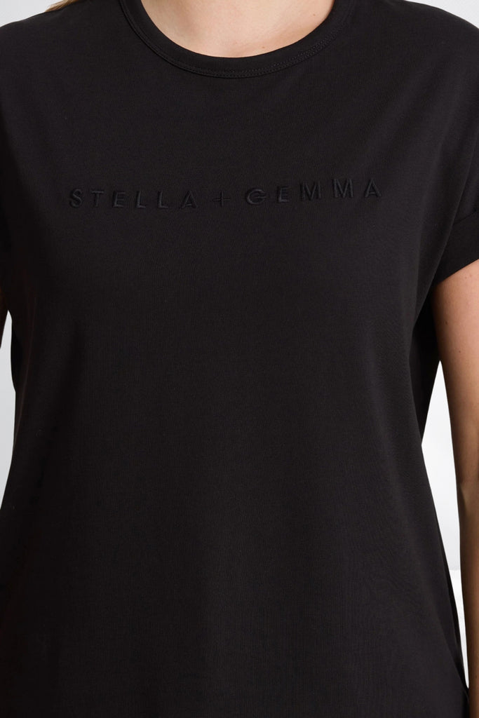 Stella and Gemma Soho Cuff Crew Black From BoxHill