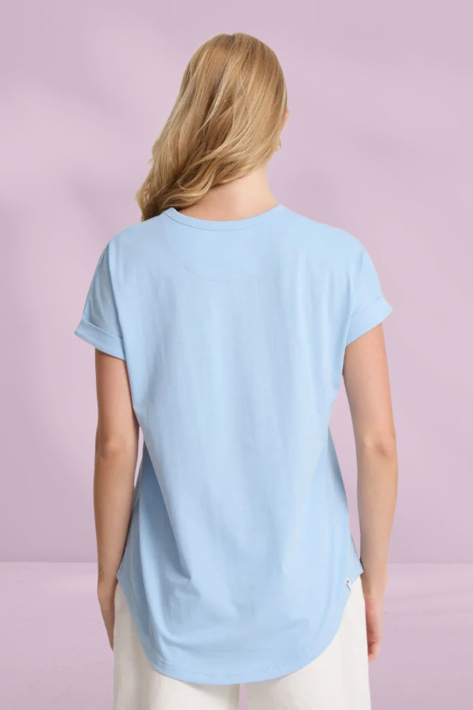 Stella and Gemma Soho Cuff V Tee Sky From BoxHill