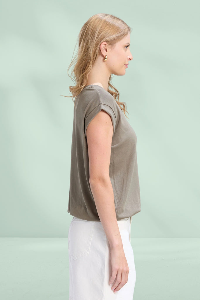 Stella and Gemma Tara Top Seaweed From BoxHill