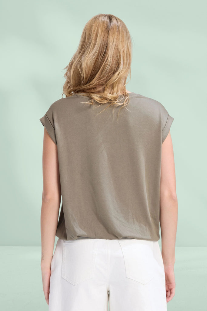 Stella and Gemma Tara Top Seaweed From BoxHill