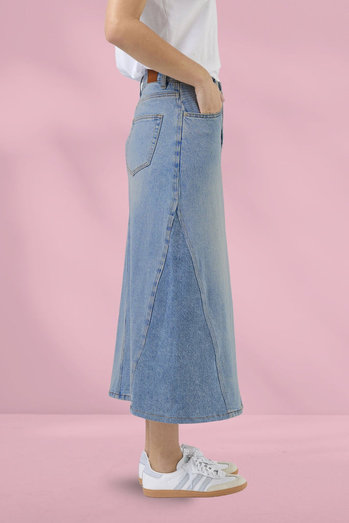 Stella and Gemma Taylah Skirt Mid Blue From BoxHill