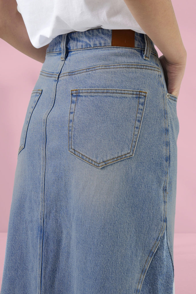 Stella and Gemma Taylah Skirt Mid Blue From BoxHill