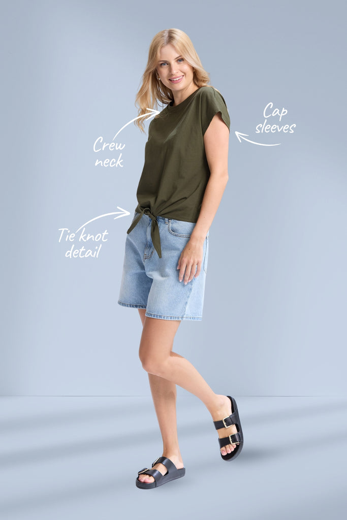 Stella and Gemma Top Knot Top Army From BoxHill