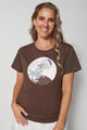 Stella and Gemma Tulleries Umber T Shirt Chocolate From BoxHill