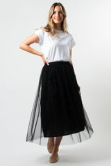 Stella and Gemma Tully Skirt Black From BoxHill