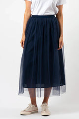 Stella and Gemma Tully Skirt Navy From BoxHill