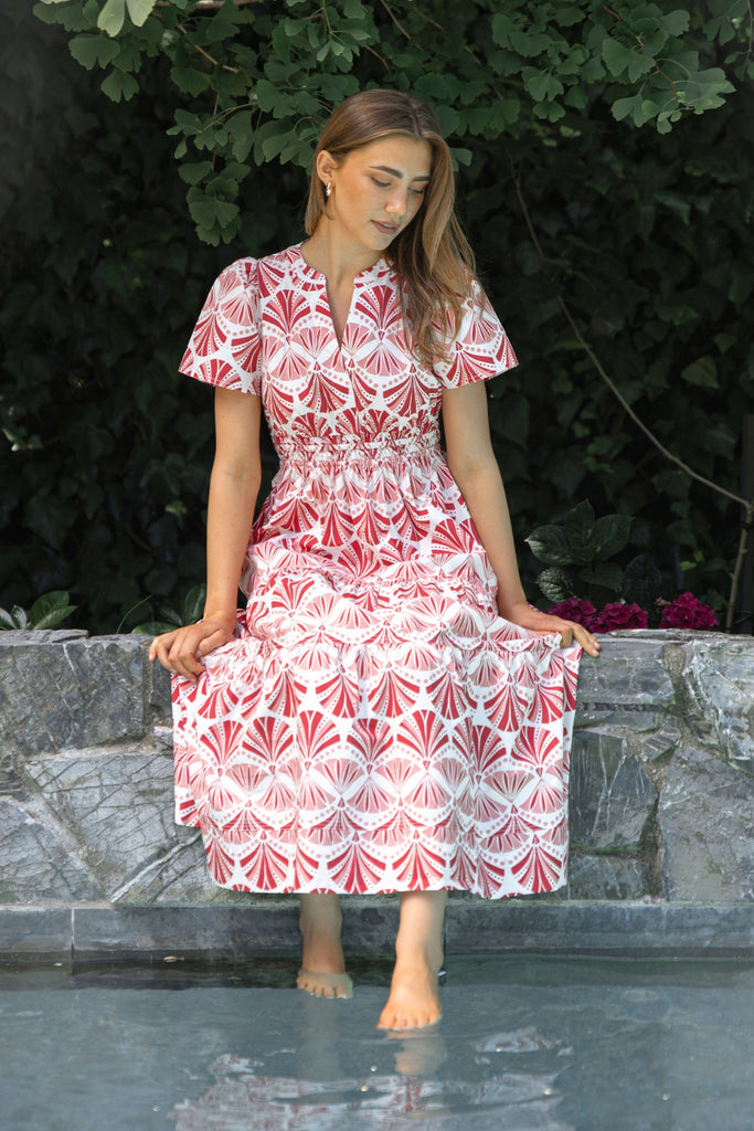 Stella and Gemma Vittoria Dress Sorbet in Sicily Print From BoxHill