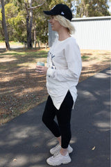 Style Laundry Zip Long Line Sweater Cream From BoxHill