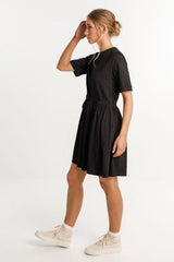 Thing Thing Chance Dress Black Chest Embroidery From BoxHill