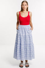 Thing Thing Karla Skirt Sky Blue Garden From BoxHill